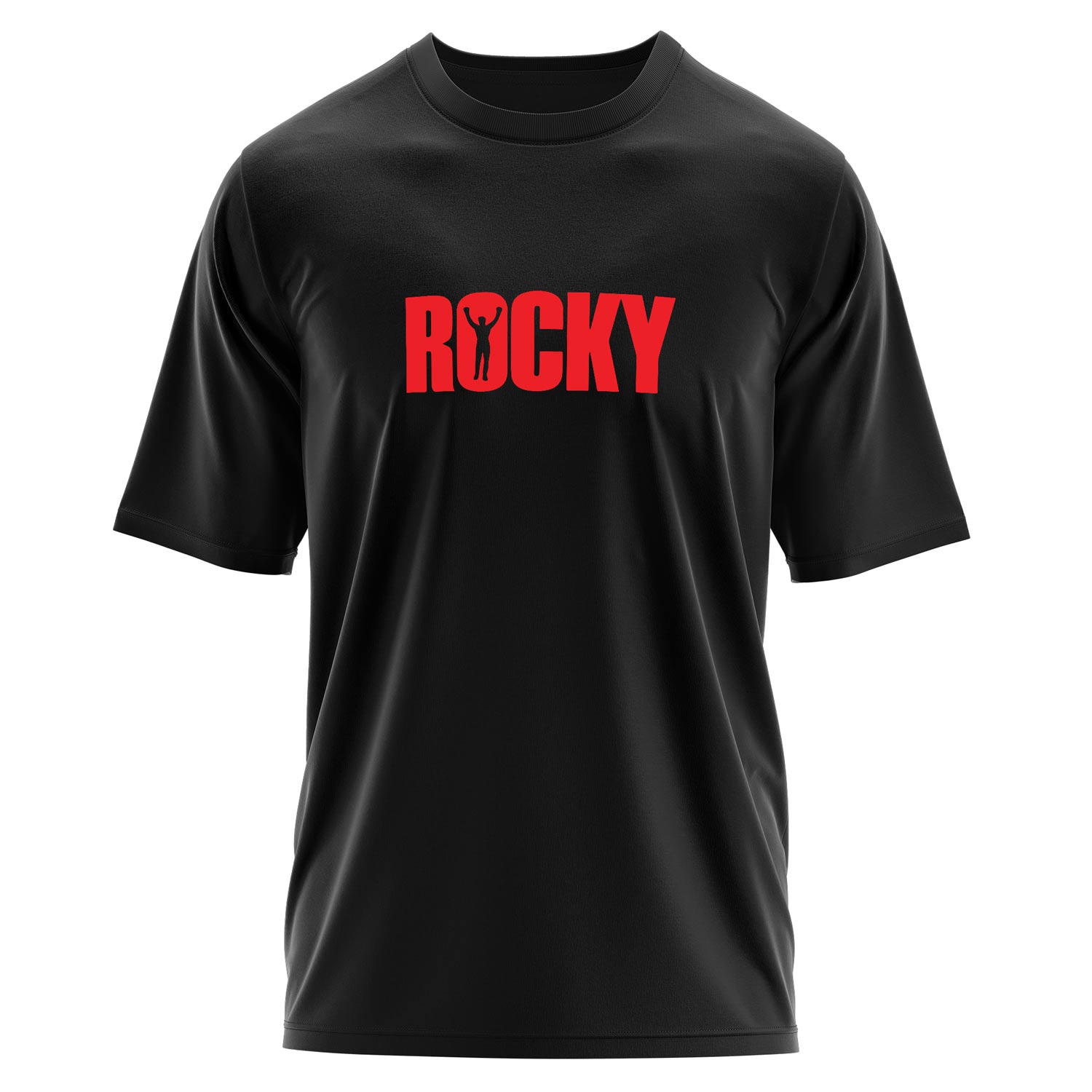 Rocky Oversize Tişört XL - Siyah
