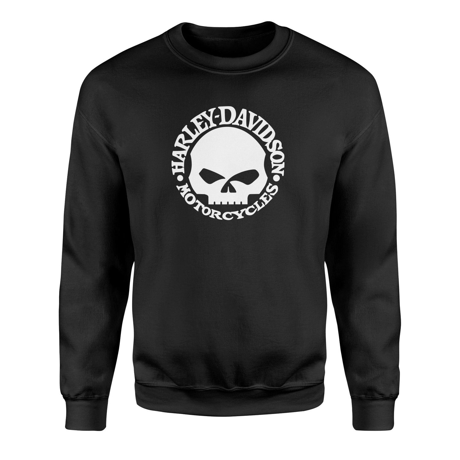 Harley-Davidson Skull Sweatshirt M - Siyah