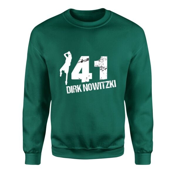Dirk Nowitzki 41 Sweatshirt L - Nefti Yeşili | OUTLET