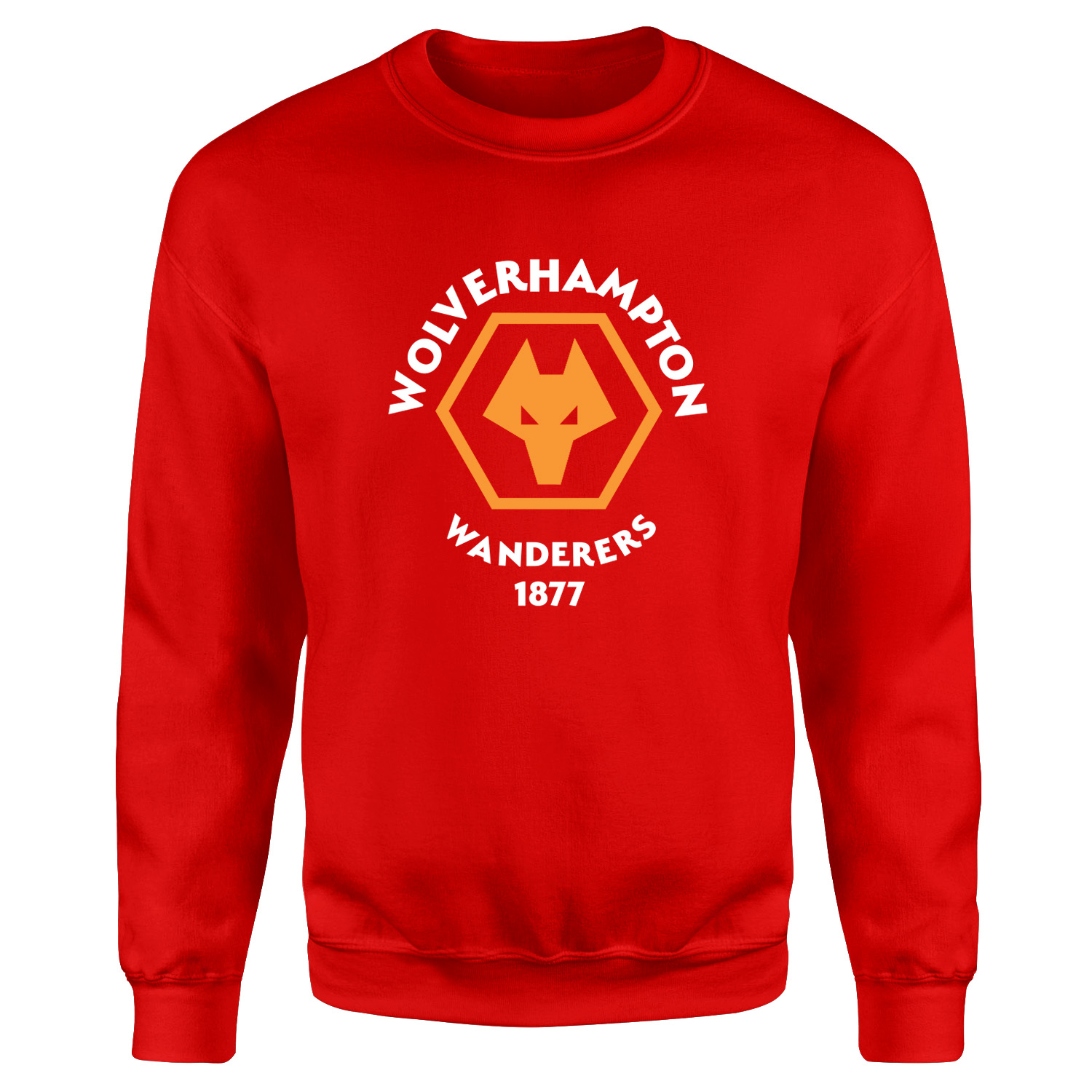 Wolverhampton Wanderers Shield Sweatshirt M - Kırmızı