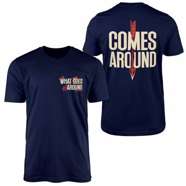 What Goes Around, Comes Around Tişört L - İndigo Mavisi