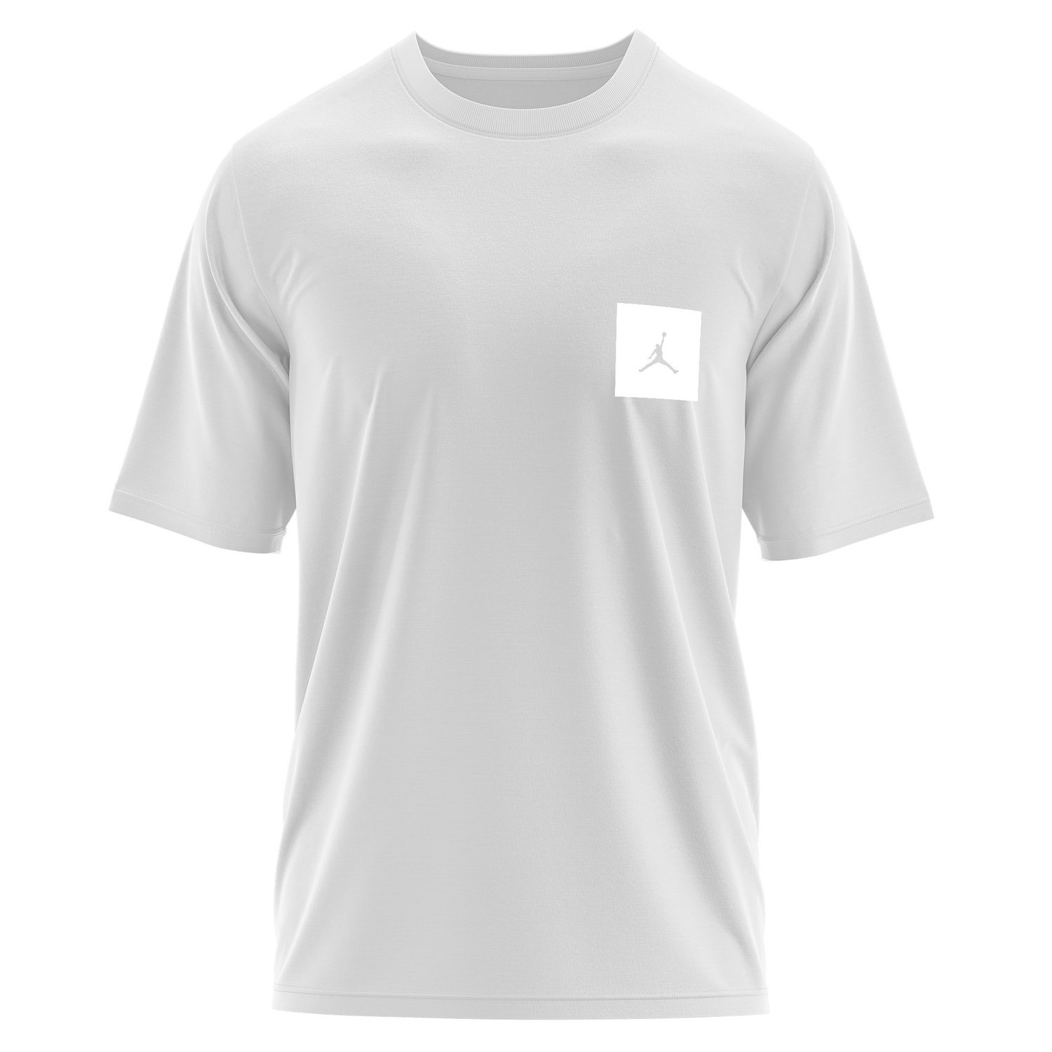 Air Jordan White Patch Oversize Tişört XL - Beyaz