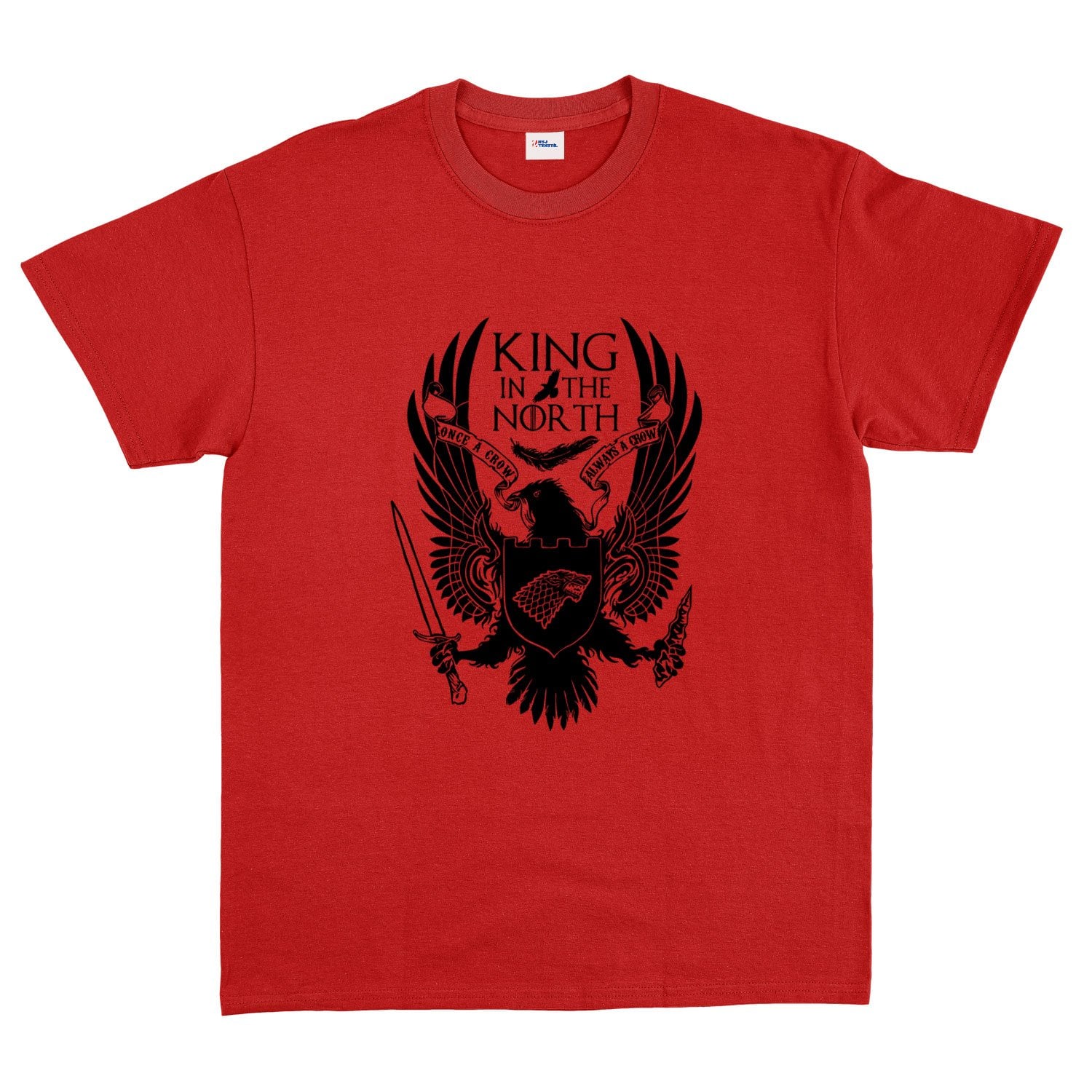 King in the North Tişört M - Kırmızı