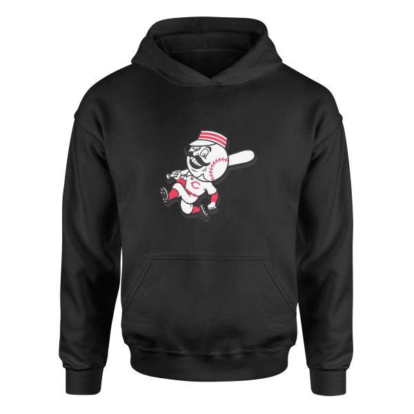 Cincinnati Reds | Mr. Red 60’s Hoodie S - Siyah