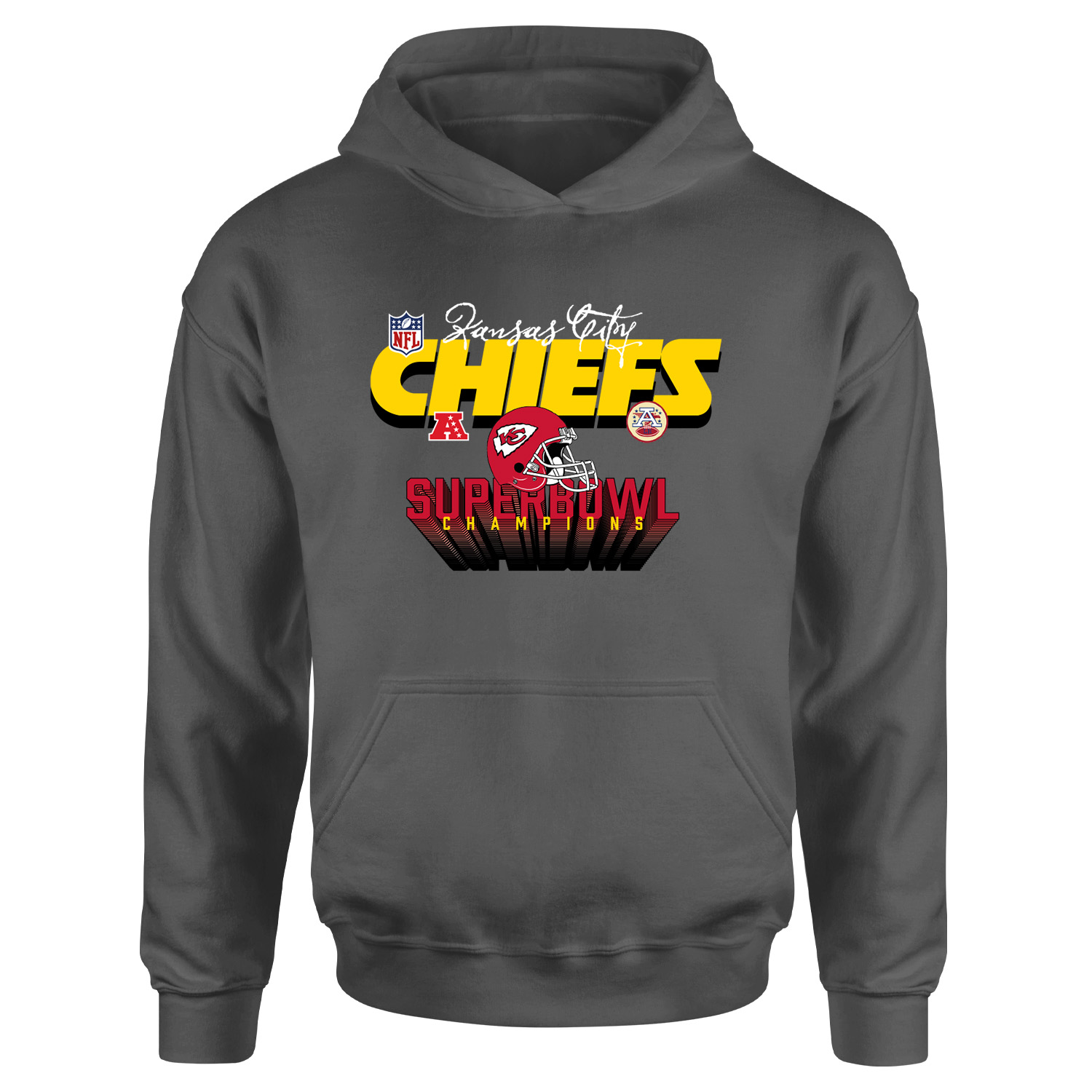 Kansas City Chiefs SB Champions Hoodie XL - Füme