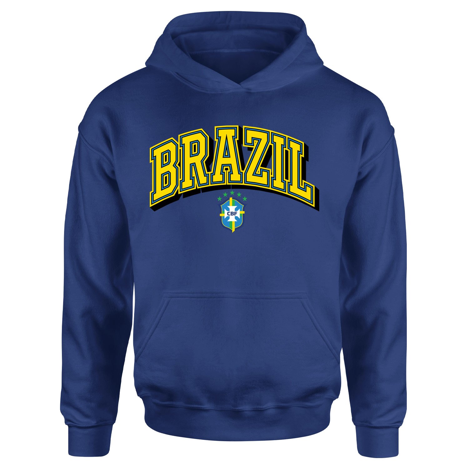 Brezilya 2026 Varsity Hoodie M - İndigo Mavisi