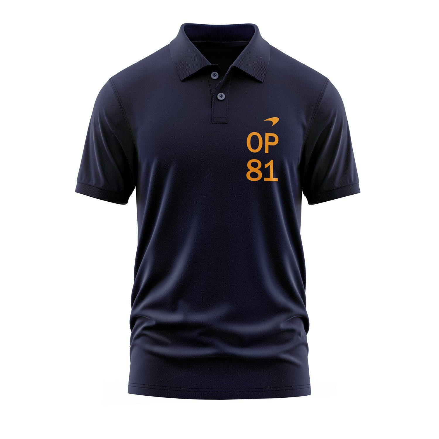 Oscar Piastri OP81 MCL Mastery Polo Tişört S - İndigo Mavisi