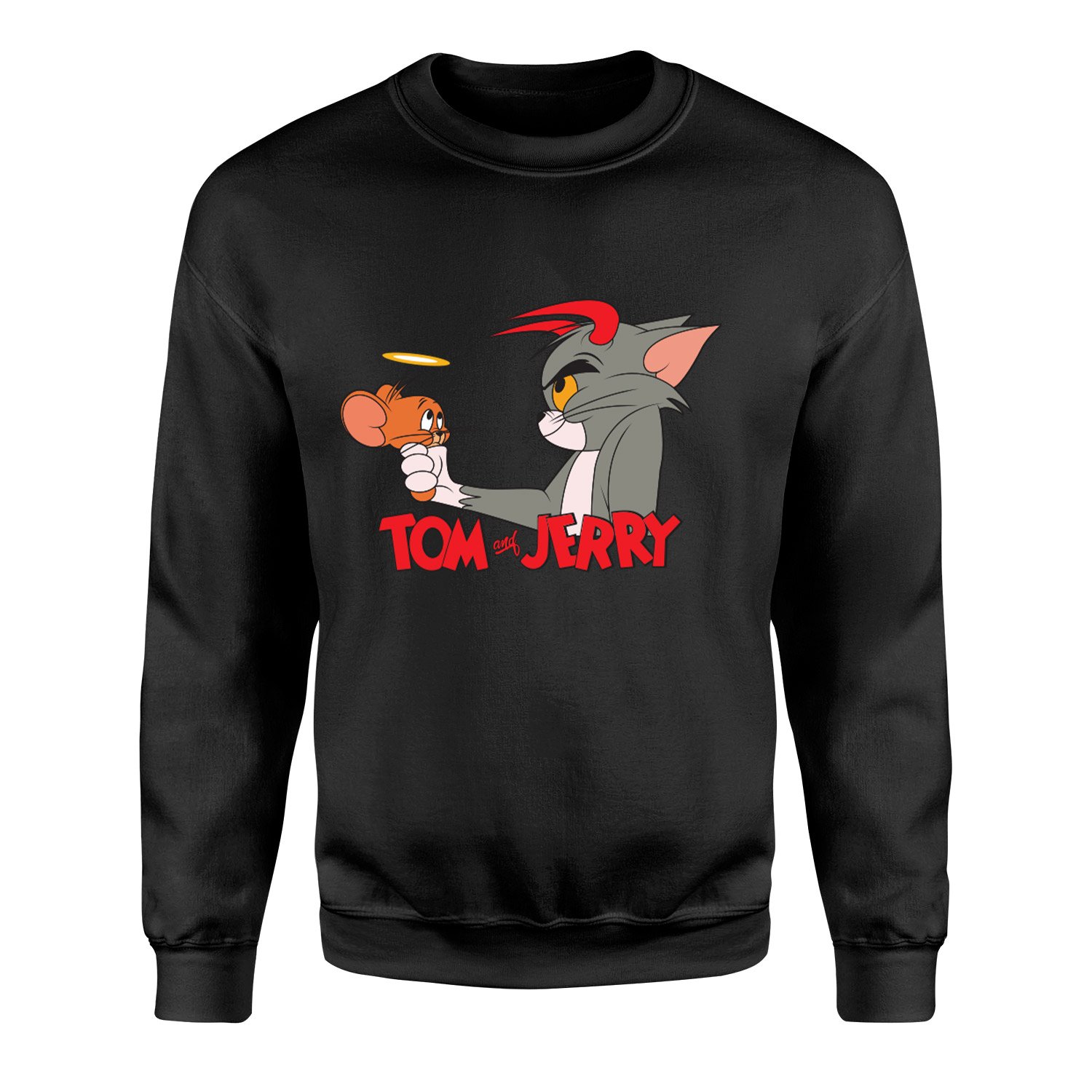 Tom & Jerry Sweatshirt M - Siyah