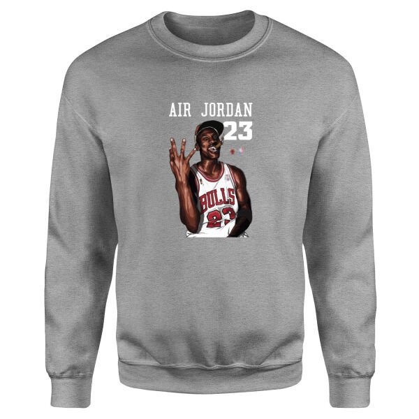 4th Time Is The Charm | Michael Jordan Sweatshirt XL - Gri