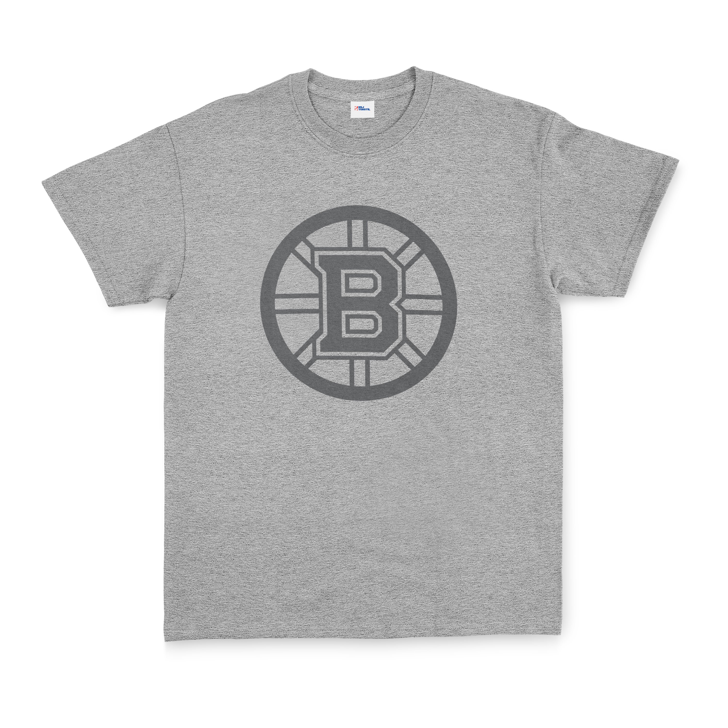 Boston Bruins Muted Black Tişört M - Gri