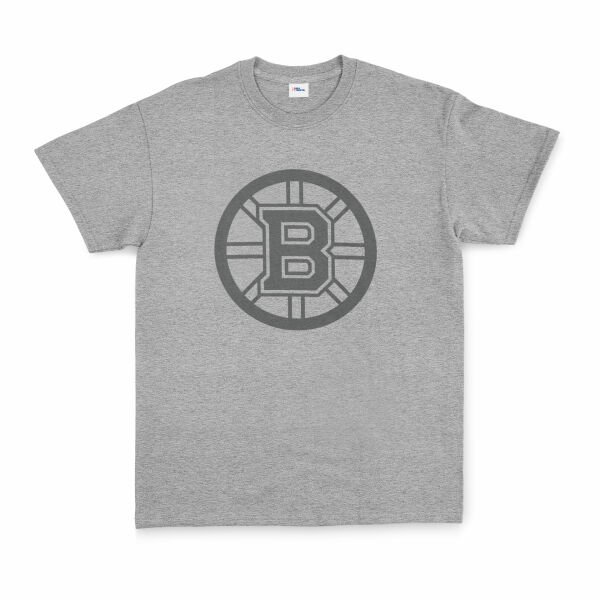 Boston Bruins Muted Black Tişört M - Gri
