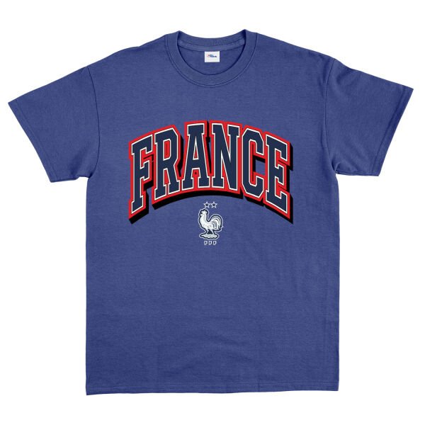 Fransa 2026 Varsity Tişört M - İndigo Mavisi