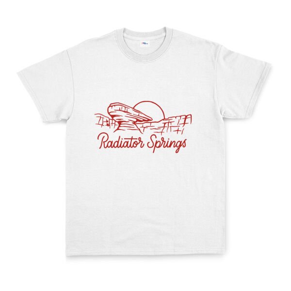 Radiator Springs Tişört XL - Beyaz