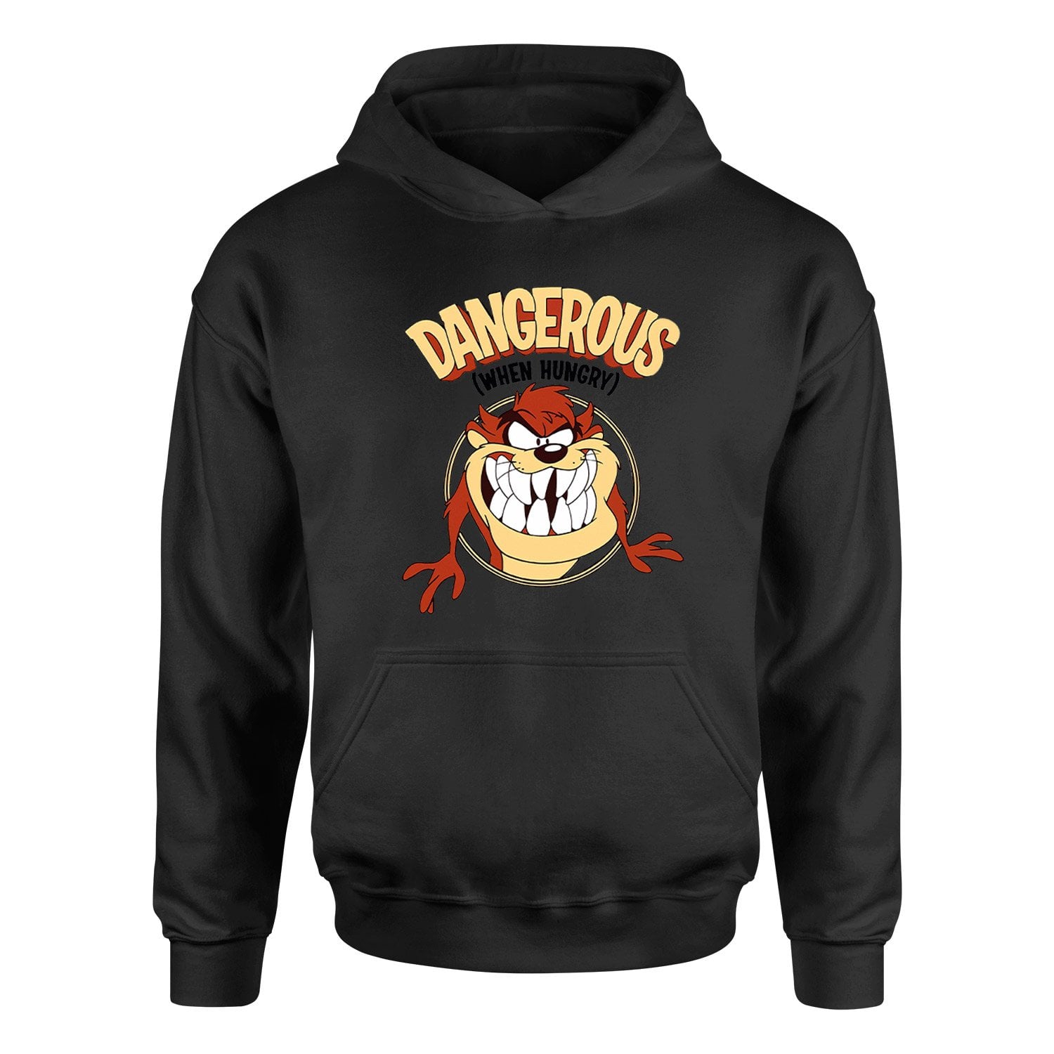 Taz Dangerous When Hungry Hoodie L - Siyah