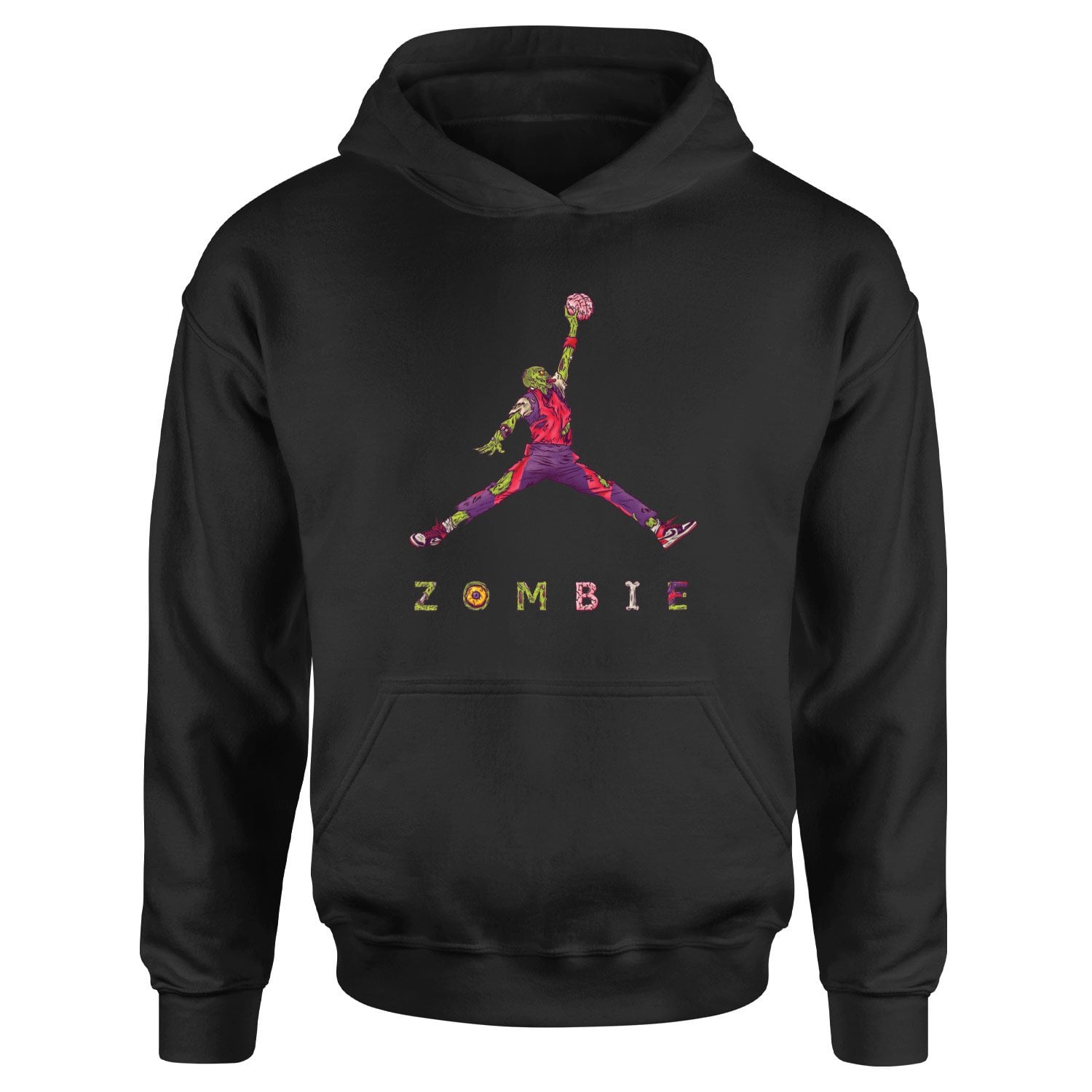 Air Jordan Zombie Hoodie S - Siyah
