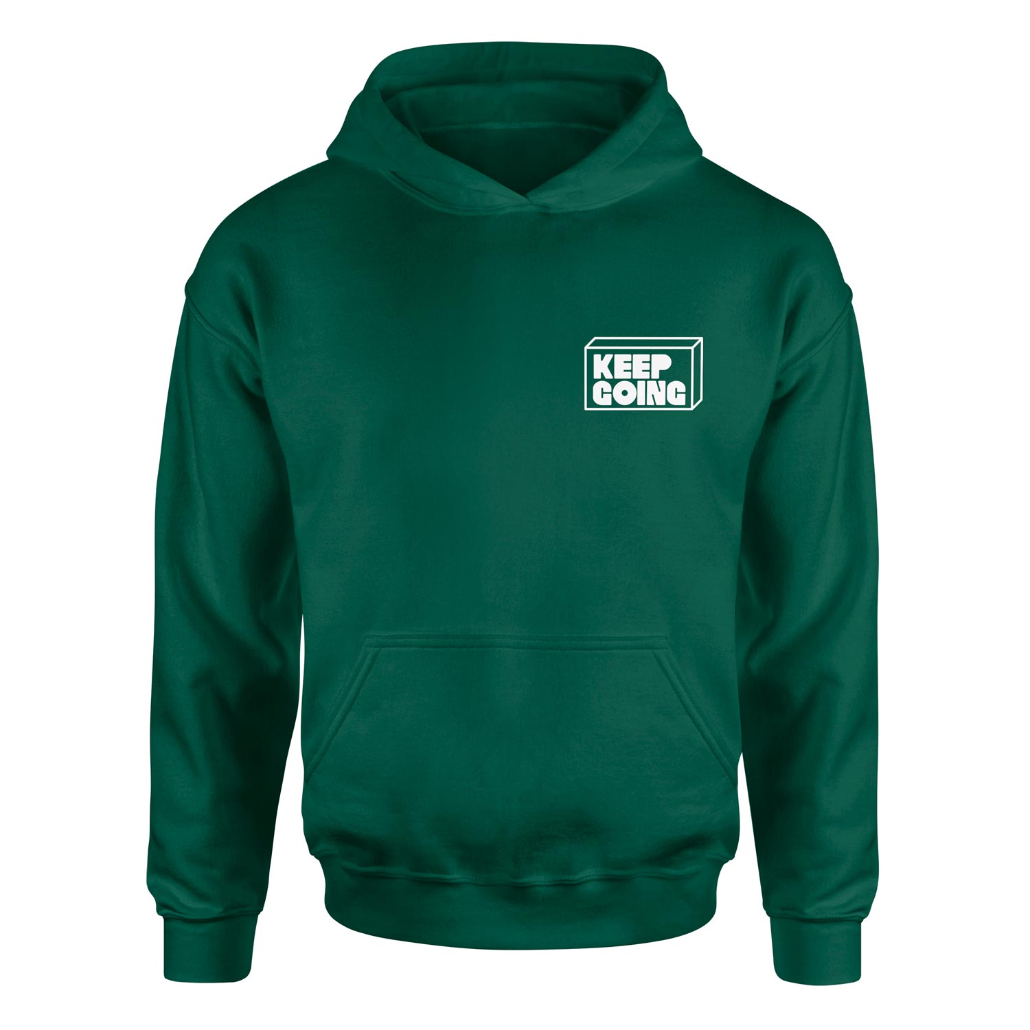 Keep Going Hoodie S - Nefti Yeşili