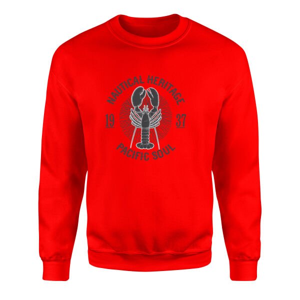 Nautical Heritage 1937 Sweatshirt M - Kırmızı