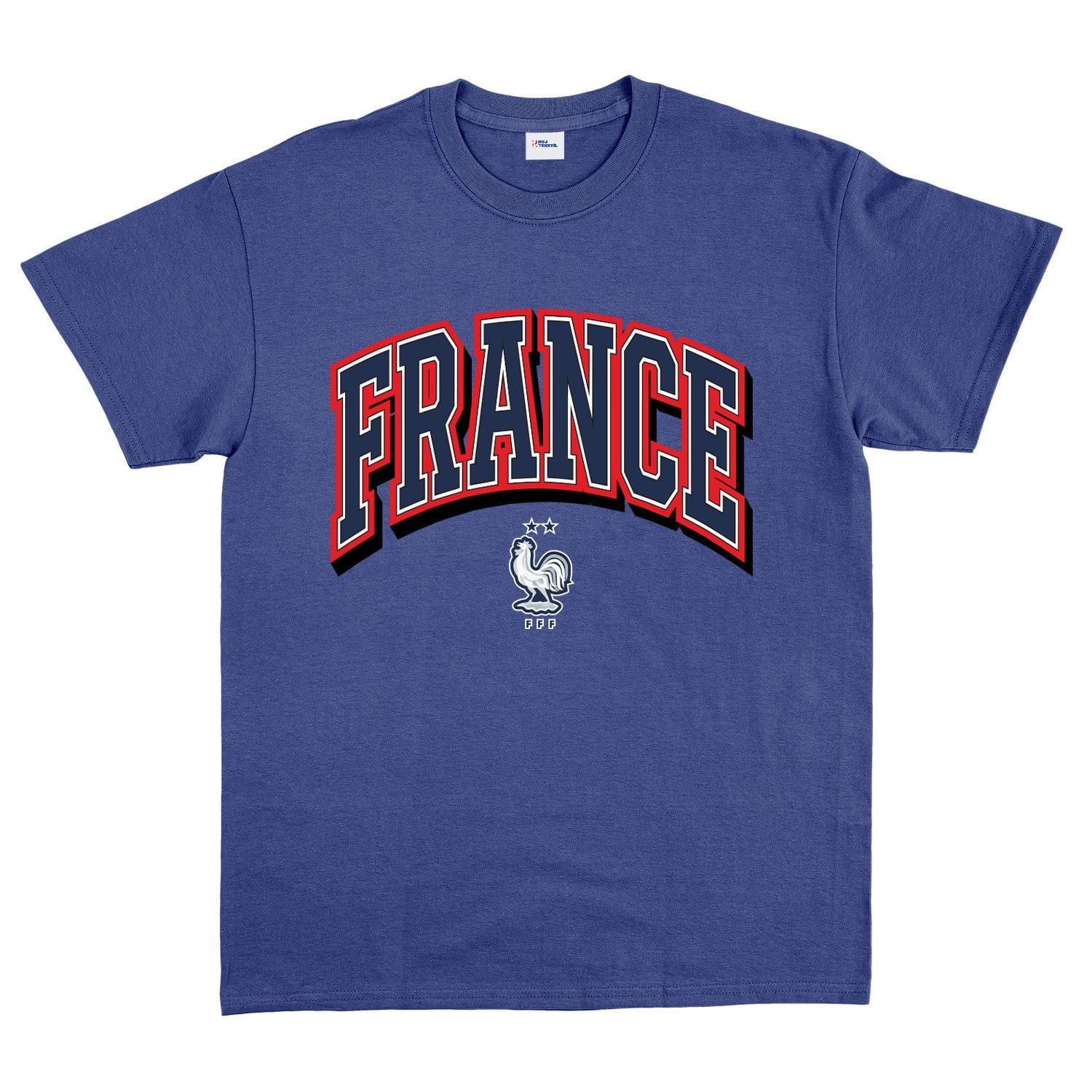 Fransa 2026 Varsity Tişört L - İndigo Mavisi