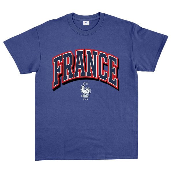 Fransa 2026 Varsity Tişört L - İndigo Mavisi