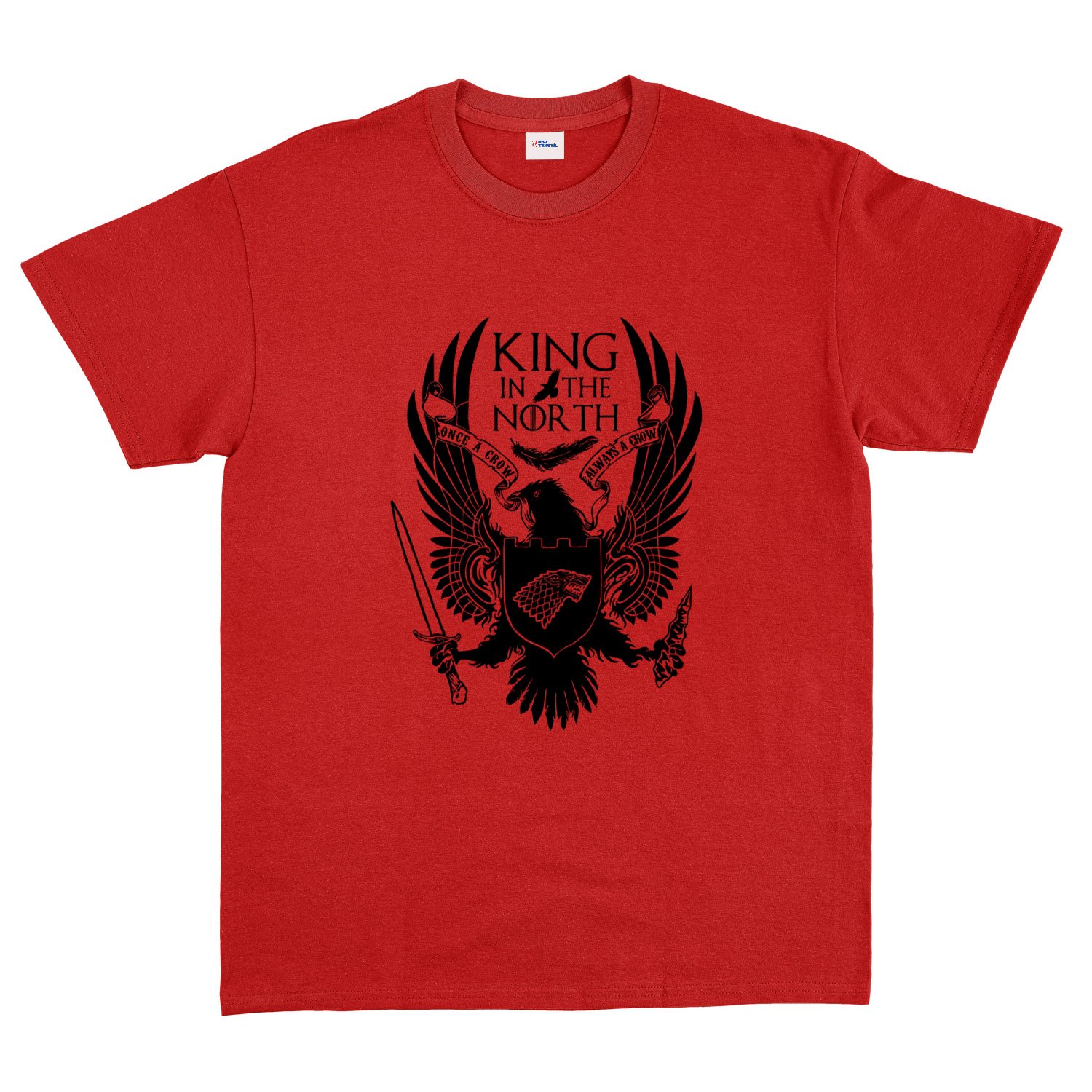 King in the North Tişört XL - Kırmızı