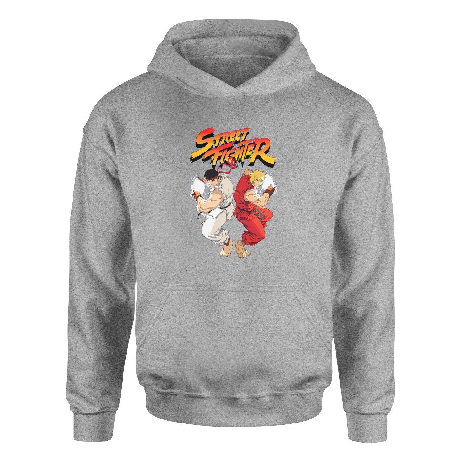 Street Fighter Hoodie S - Gri