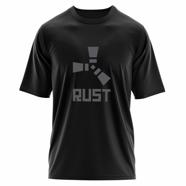 Rust Oversize Tişört L - Siyah