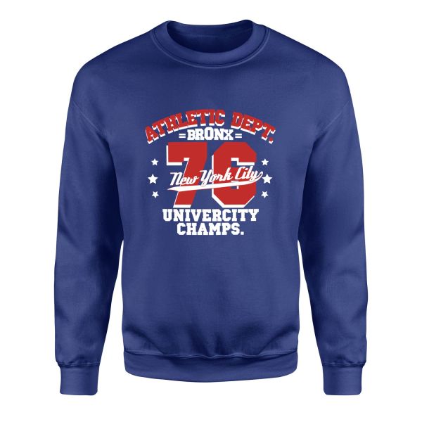 Bronx 76 NYC Sweatshirt L - İndigo Mavisi