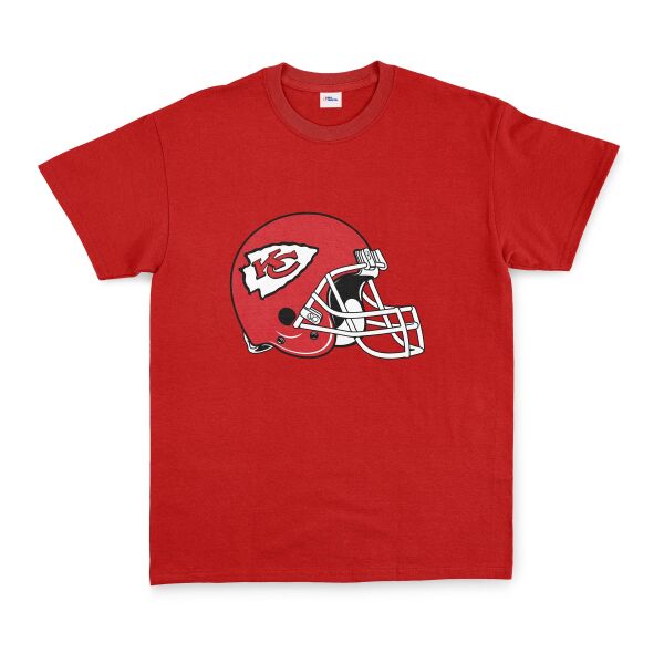 Kansas City Chiefs Helmet Tişört XL - Kırmızı