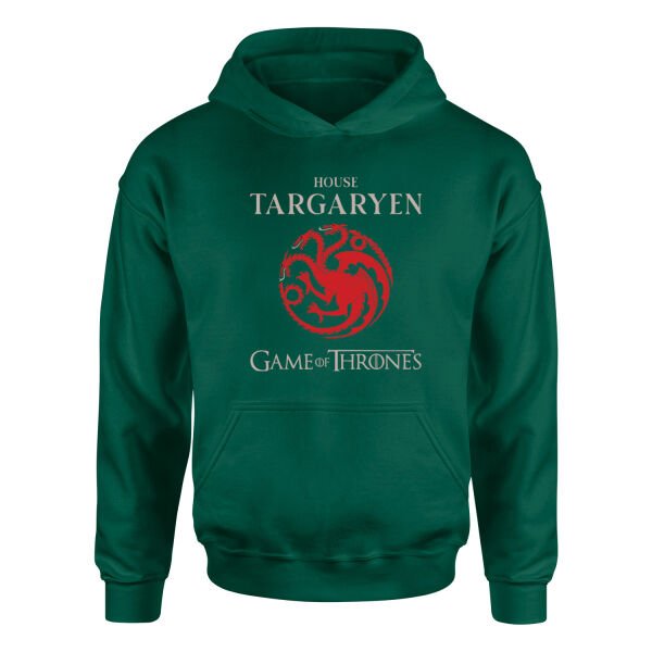 House Targaryen Hoodie L - Nefti Yeşili