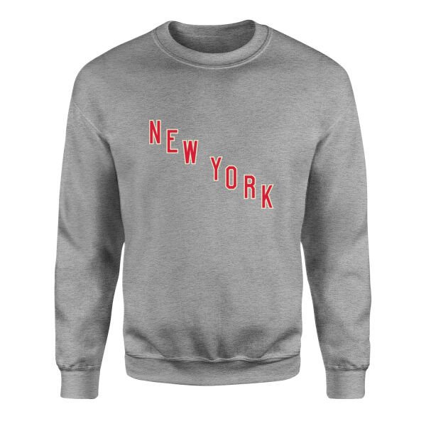New York Rangers Shield Sweatshirt S - Gri