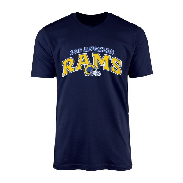 Los Angeles RAMS Arch Tişört XL - İndigo Mavisi
