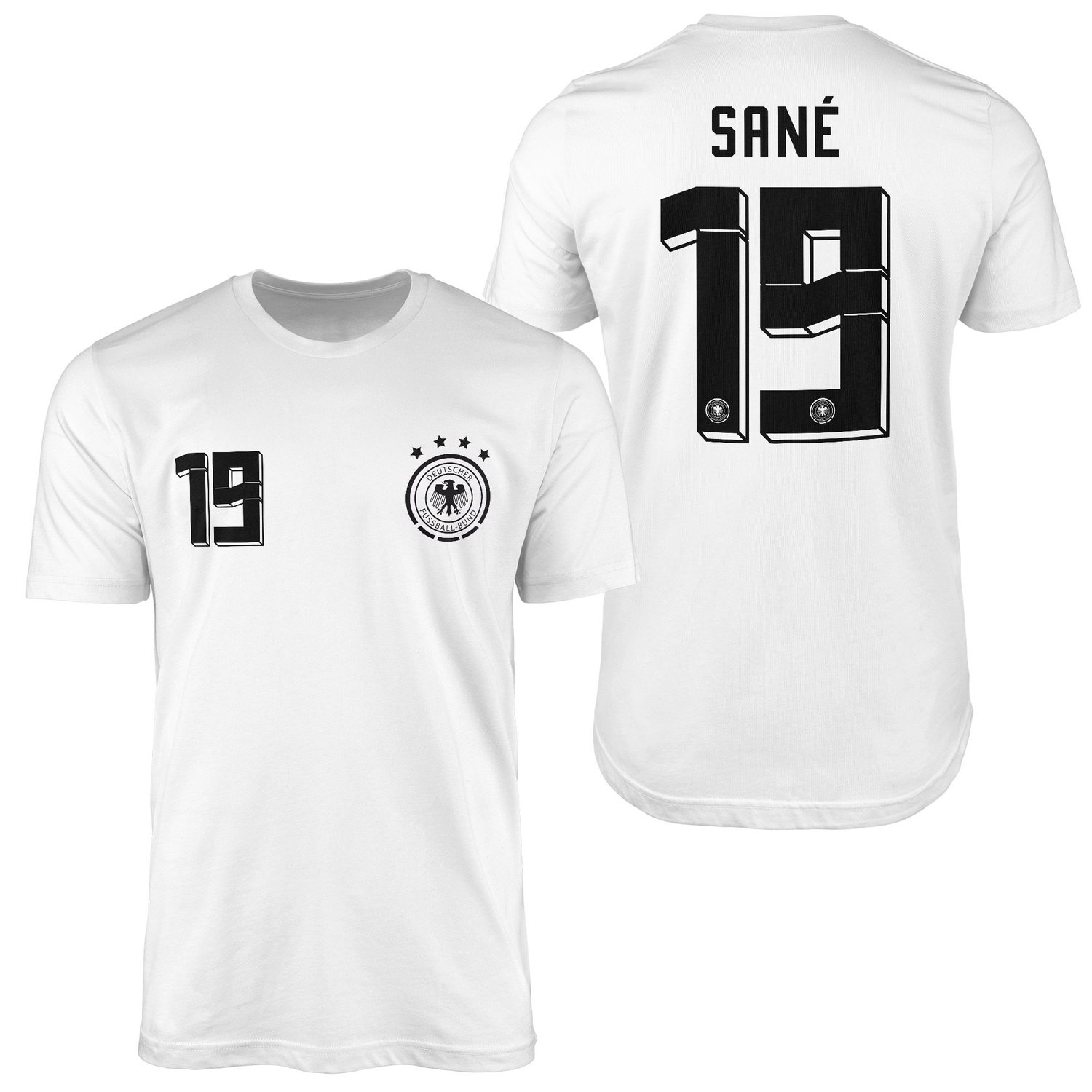 Leroy Sane | Almanya 2024 Forma Tişört XXL - Beyaz
