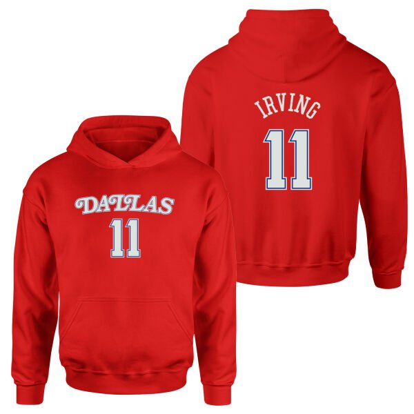 Kyrie Irving 11 Dallas Forma Hoodie M - Kırmızı