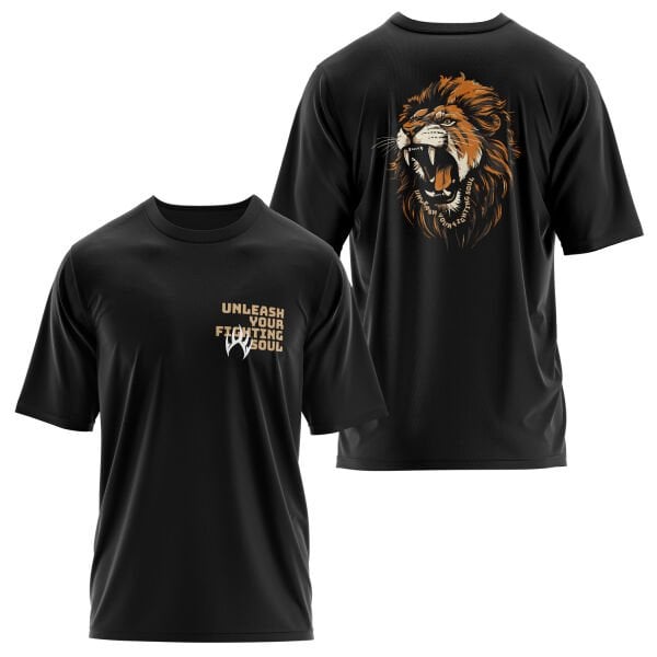 Unleash Your Fighting Soul | Lion Oversize Tişört