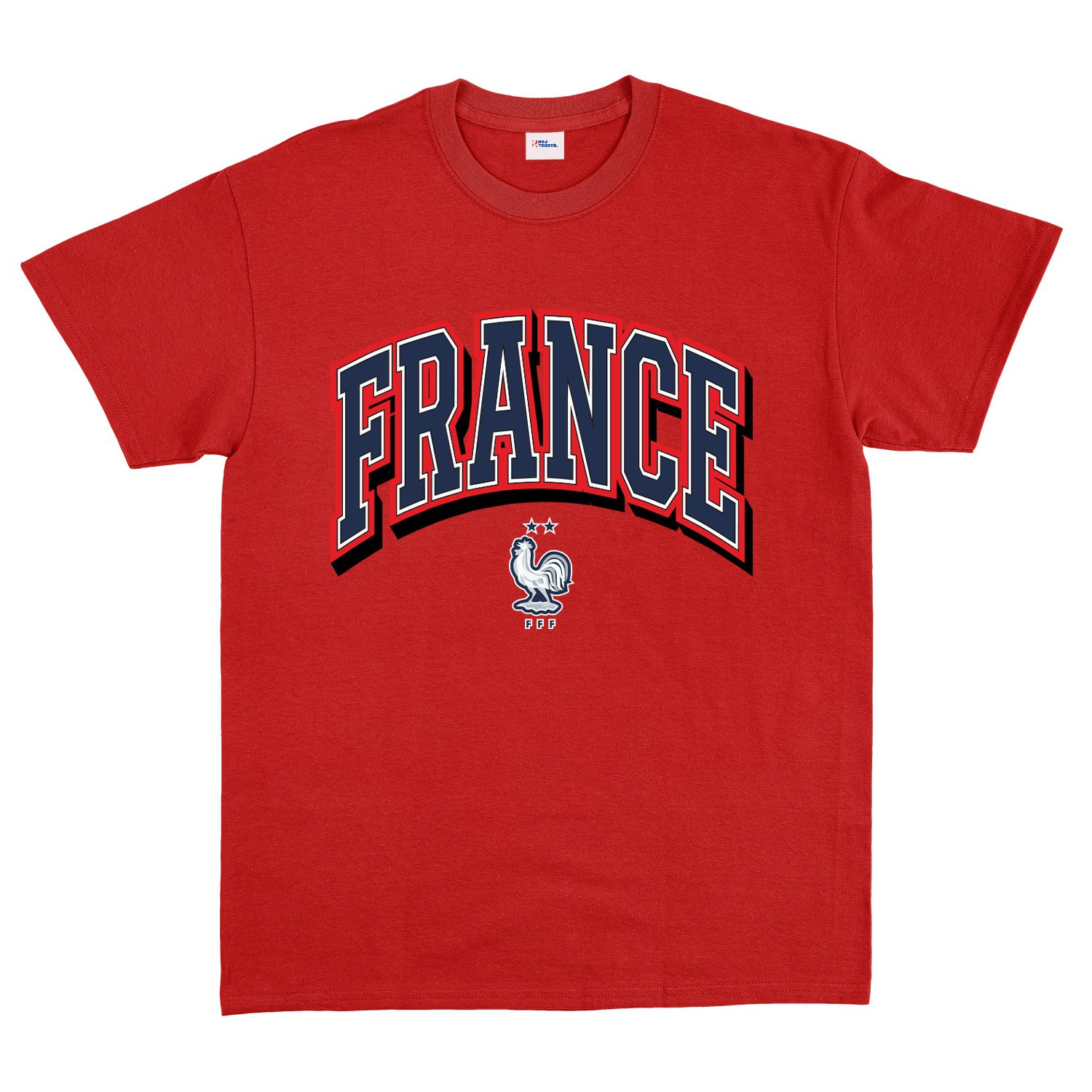 Fransa 2026 Varsity Tişört S - Kırmızı