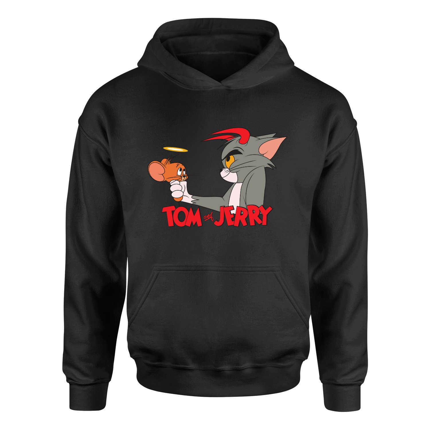 Tom & Jerry Hoodie L - Siyah
