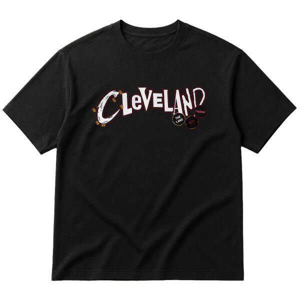 Cleveland The Land Oversize Tişört M - Siyah