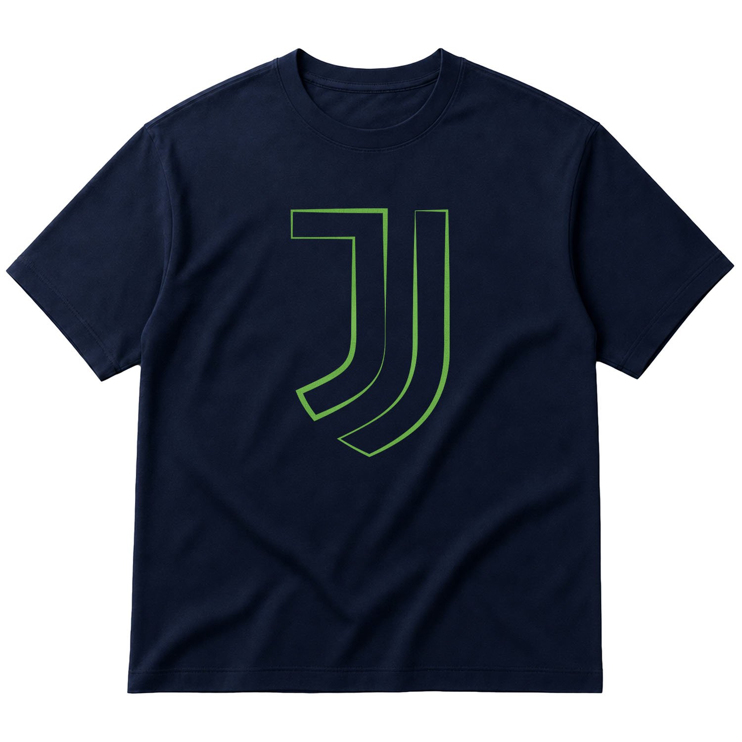 Juventus Green Strokes Oversize Tişört L - İndigo Mavisi