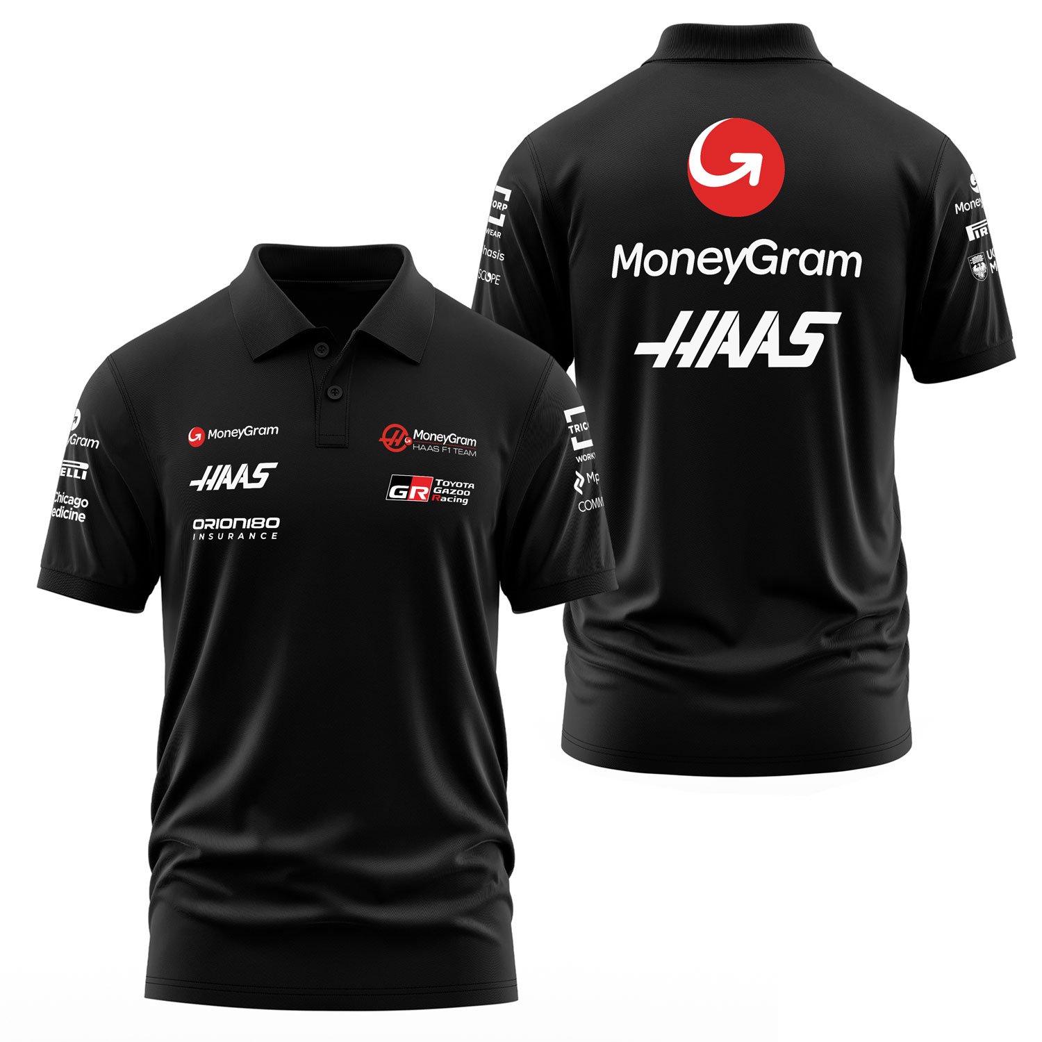 Haas Racing Teamline 2025 White Polo Tişört