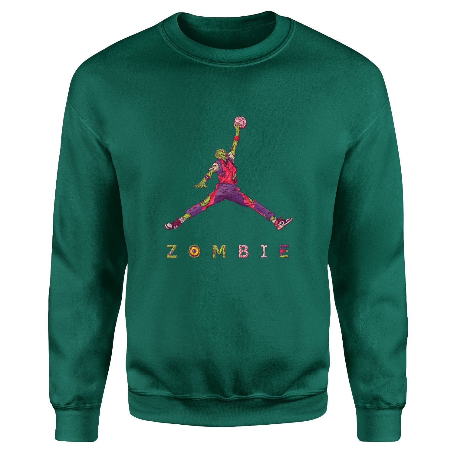 Air Jordan Zombie Sweatshirt S - Nefti Yeşili
