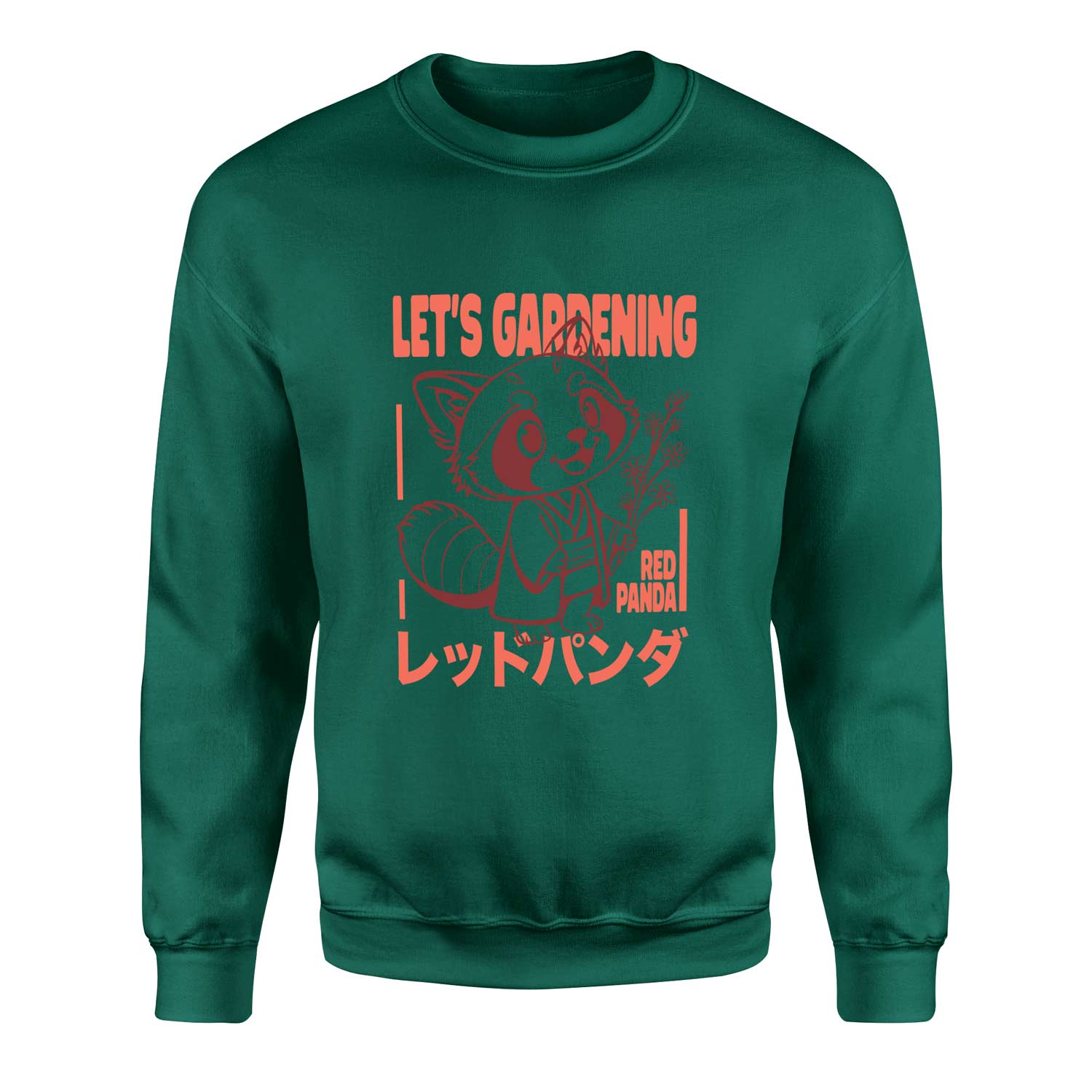 Red Panda Sweatshirt XL - Nefti Yeşili