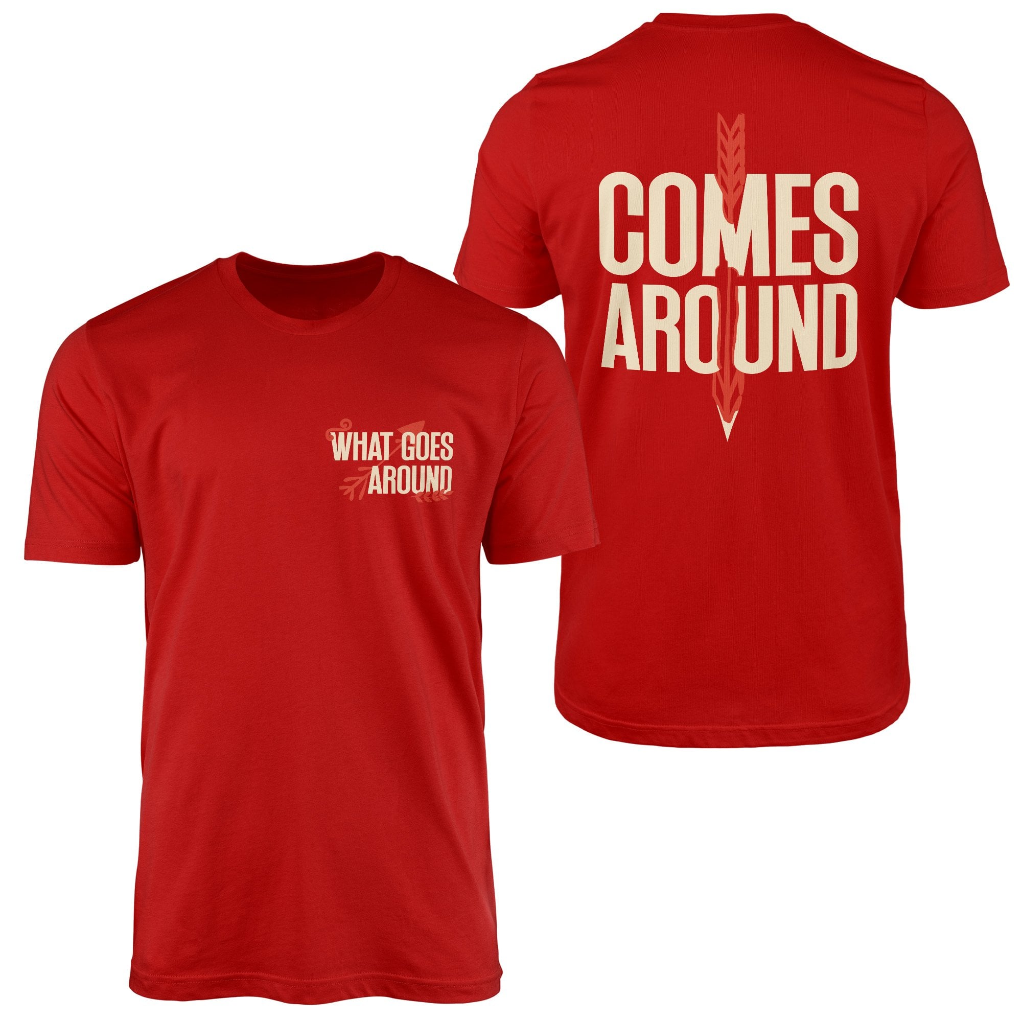 What Goes Around, Comes Around Tişört XXL - Kırmızı