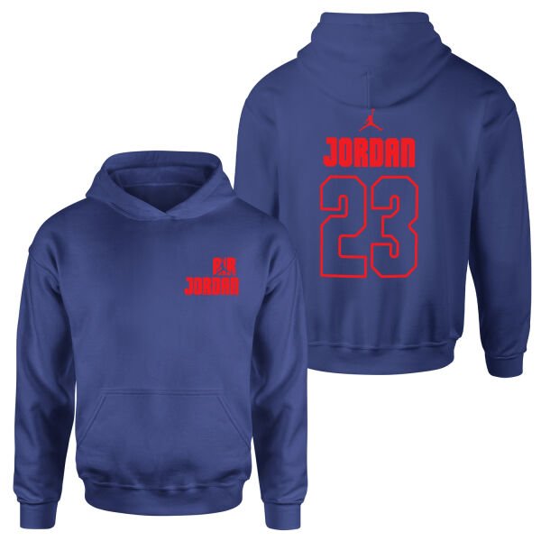 Air Jordan Block 23 Hoodie M - İndigo Mavisi