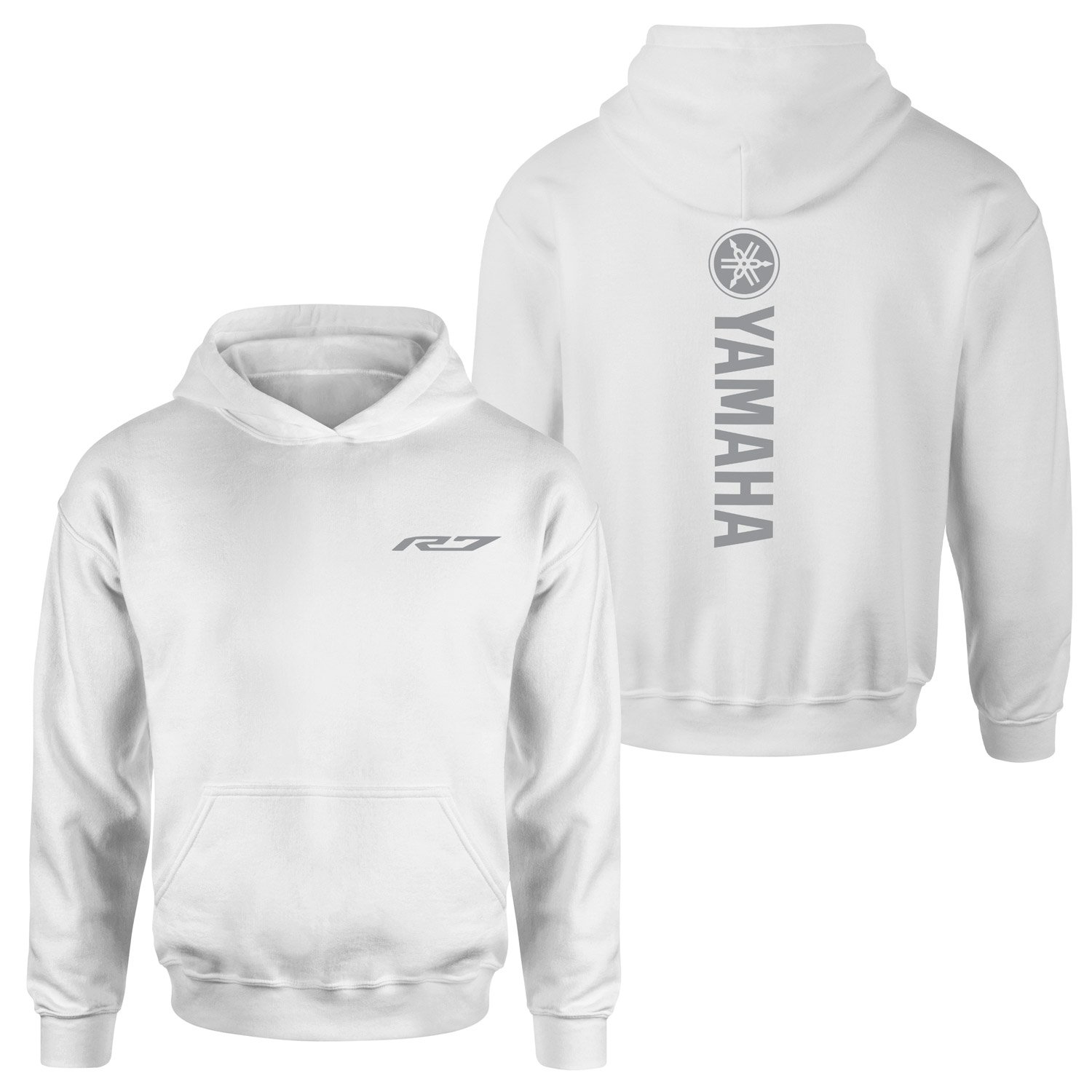 Yamaha R7 Hoodie XXL - Beyaz