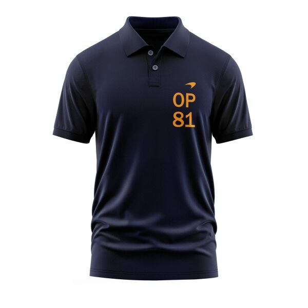 Oscar Piastri OP81 MCL Mastery Polo Tişört M - İndigo Mavisi