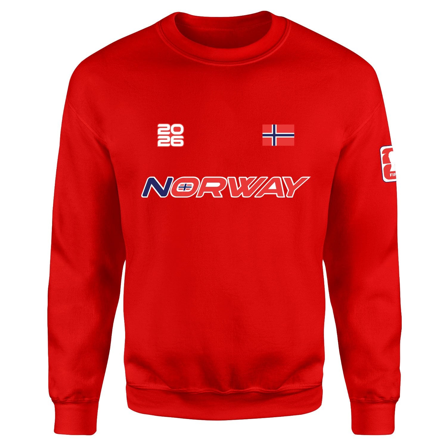 Norveç 2026 Sweatshirt M - Kırmızı