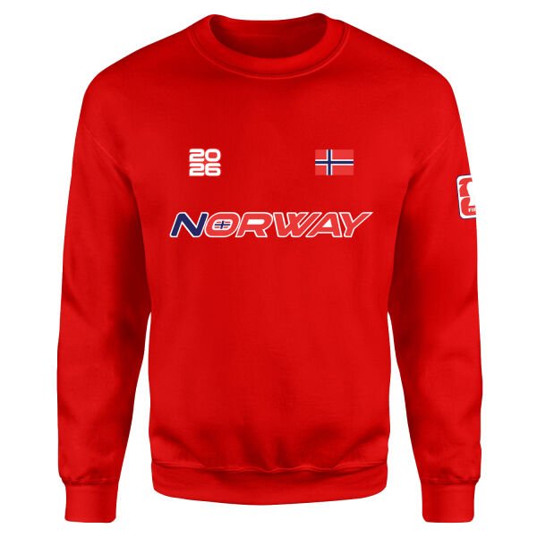 Norveç 2026 Sweatshirt M - Kırmızı
