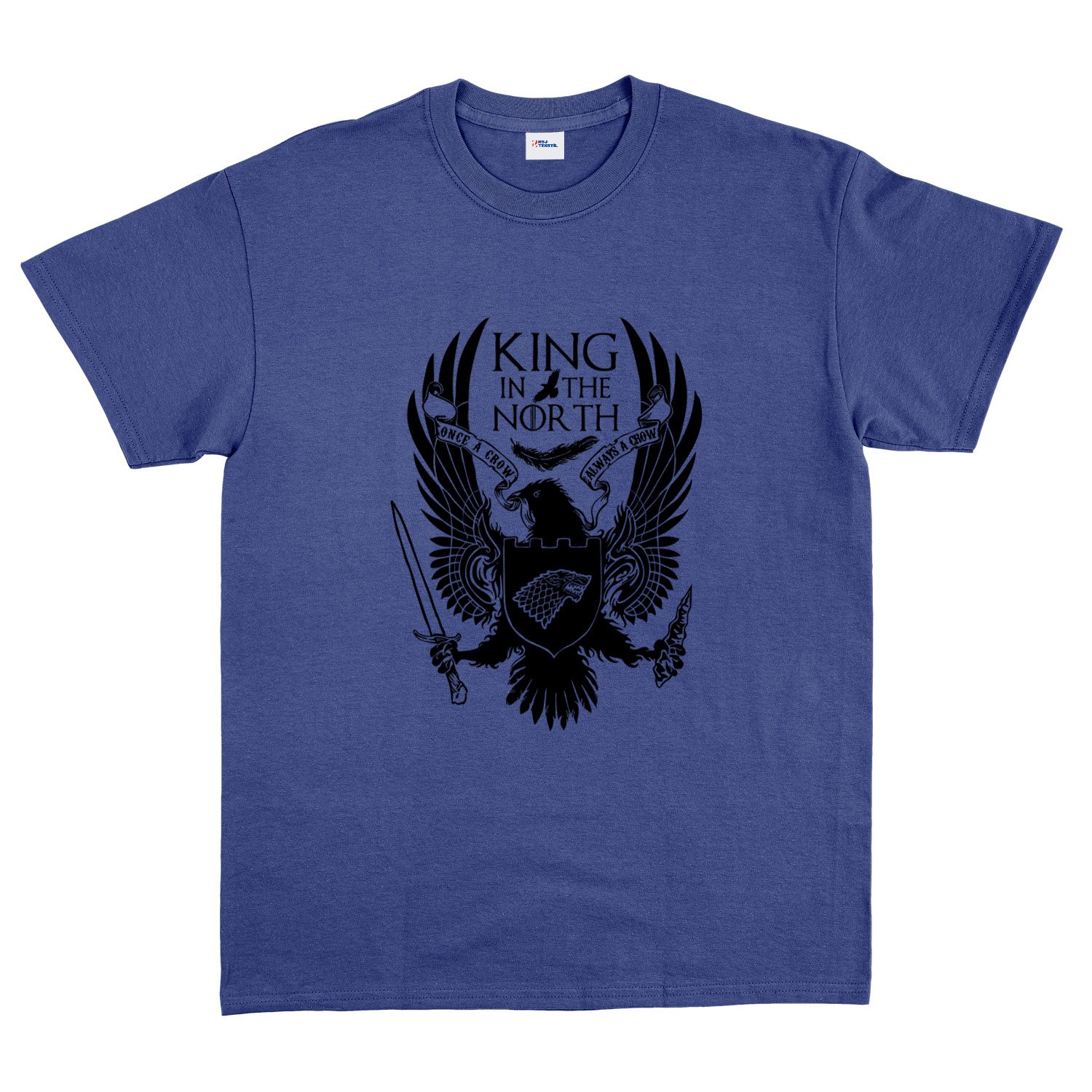 King in the North Tişört XL - İndigo Mavisi