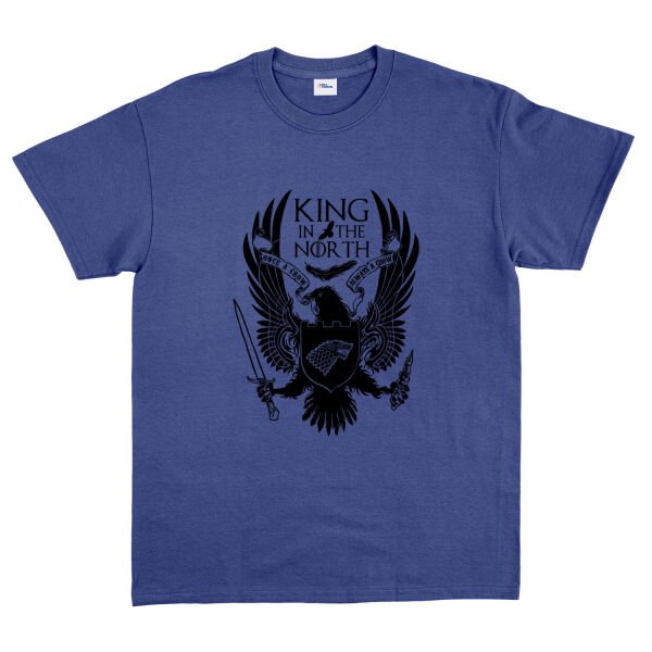 King in the North Tişört XL - İndigo Mavisi
