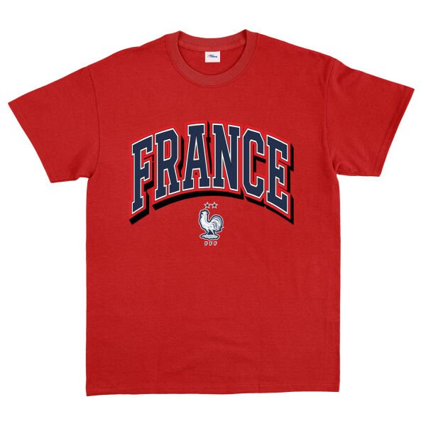 Fransa 2026 Varsity Tişört L - Kırmızı